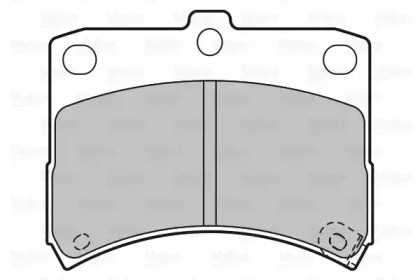 Комплект тормозных колодок (VALEO: 598883)