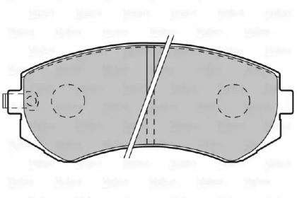 Комплект тормозных колодок (VALEO: 601002)
