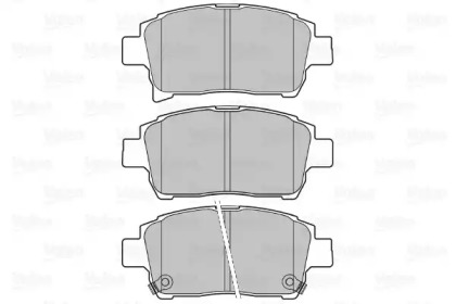 Комплект тормозных колодок (VALEO: 598737)