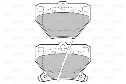 Комплект тормозных колодок (VALEO: 598577)