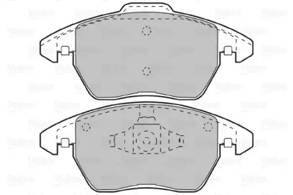 Комплект тормозных колодок (VALEO: 598715)