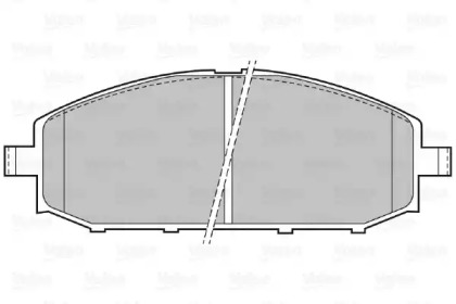 Комплект тормозных колодок (VALEO: 598524)