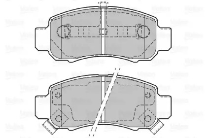 Комплект тормозных колодок (VALEO: 601352)