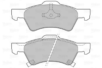 Комплект тормозных колодок (VALEO: 598415)