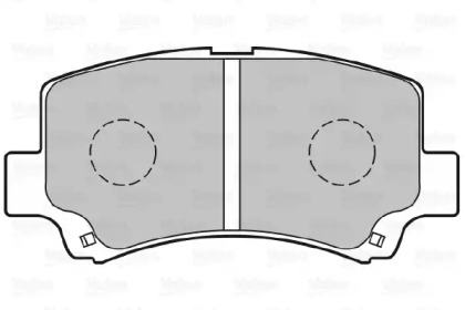 Комплект тормозных колодок (VALEO: 301843)