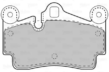 Комплект тормозных колодок (VALEO: 598770)