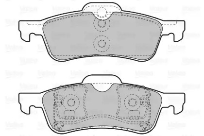 Комплект тормозных колодок (VALEO: 598643)