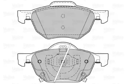 Комплект тормозных колодок (VALEO: 598824)