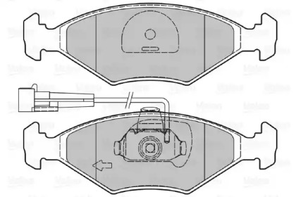 Комплект тормозных колодок (VALEO: 601019)