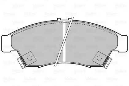 Комплект тормозных колодок (VALEO: 598848)