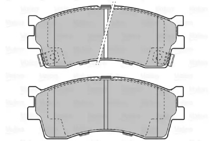 Комплект тормозных колодок (VALEO: 598910)