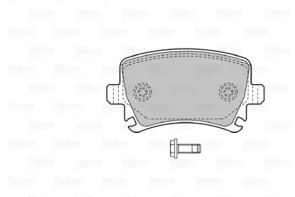 Комплект тормозных колодок (VALEO: 598752)