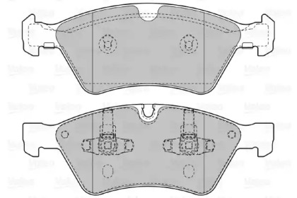Комплект тормозных колодок (VALEO: 598728)