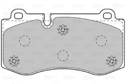 Комплект тормозных колодок (VALEO: 598995)