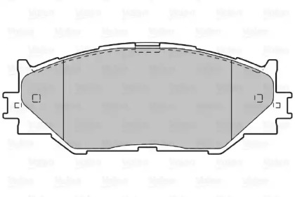 Комплект тормозных колодок (VALEO: 601035)