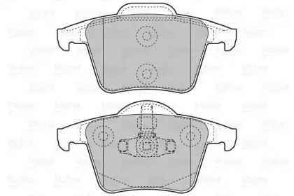 Комплект тормозных колодок (VALEO: 598829)
