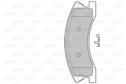 Комплект тормозных колодок (VALEO: 598833)