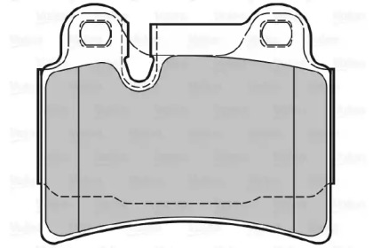 Комплект тормозных колодок (VALEO: 601133)