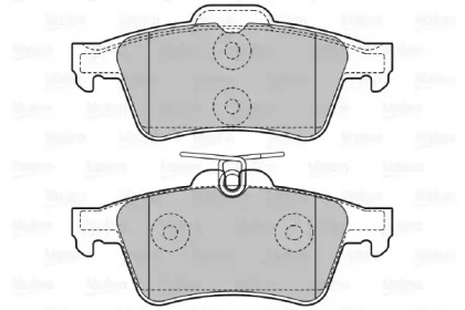 Комплект тормозных колодок (VALEO: 598783)