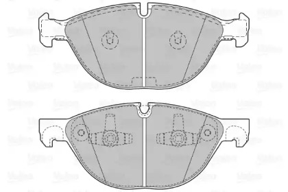 Комплект тормозных колодок (VALEO: 601128)