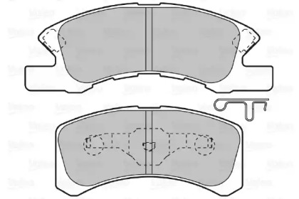 Комплект тормозных колодок (VALEO: 598873)