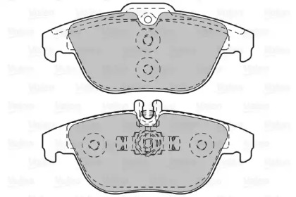 Комплект тормозных колодок (VALEO: 601051)