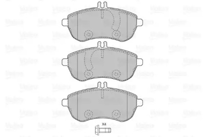 Комплект тормозных колодок (VALEO: 598963)