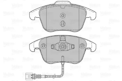 Комплект тормозных колодок (VALEO: 601036)