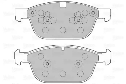 Комплект тормозных колодок (VALEO: 601381)