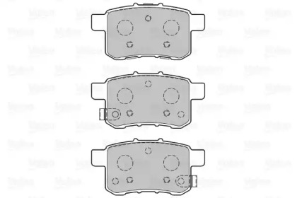 Комплект тормозных колодок (VALEO: 601350)