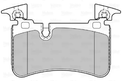 Комплект тормозных колодок (VALEO: 601488)