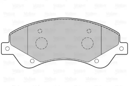 Комплект тормозных колодок (VALEO: 301818)