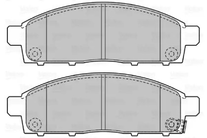 Комплект тормозных колодок (VALEO: 598893)