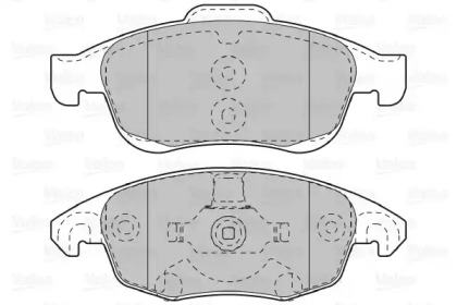 Комплект тормозных колодок (VALEO: 598997)
