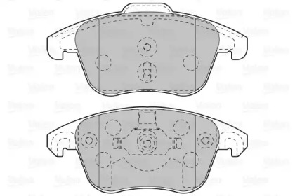 Комплект тормозных колодок (VALEO: 598998)