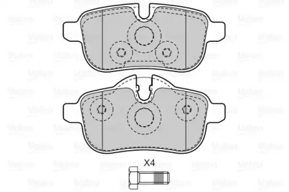 Комплект тормозных колодок (VALEO: 601534)