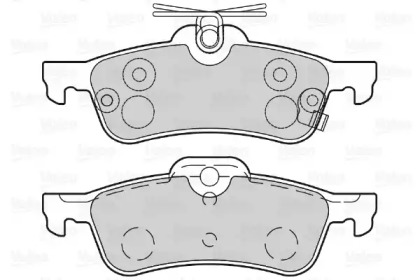 Комплект тормозных колодок (VALEO: 601028)