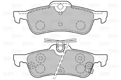 Комплект тормозных колодок (VALEO: 601486)
