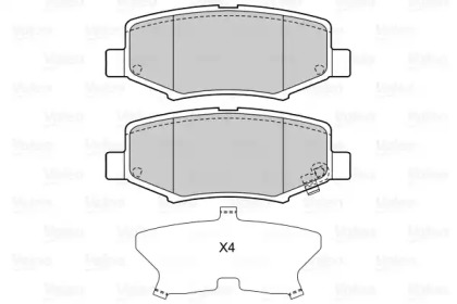 Комплект тормозных колодок (VALEO: 601541)