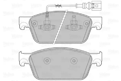 Комплект тормозных колодок (VALEO: 601124)