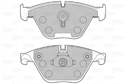 Комплект тормозных колодок (VALEO: 601382)