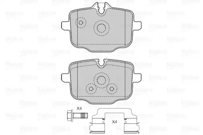 Комплект тормозных колодок (VALEO: 601521)