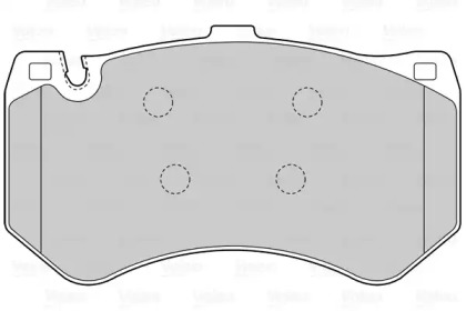 Комплект тормозных колодок (VALEO: 601557)