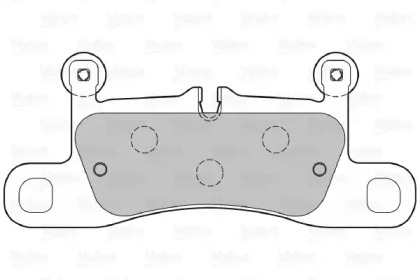Комплект тормозных колодок (VALEO: 601387)