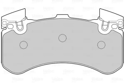 Комплект тормозных колодок (VALEO: 601566)
