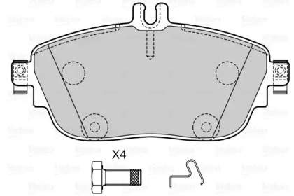 Комплект тормозных колодок (VALEO: 601503)