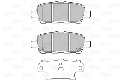 Комплект тормозных колодок (VALEO: 601331)