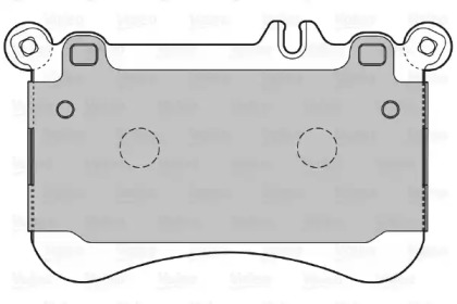 Комплект тормозных колодок (VALEO: 601306)