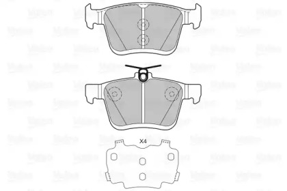 Комплект тормозных колодок (VALEO: 601329)