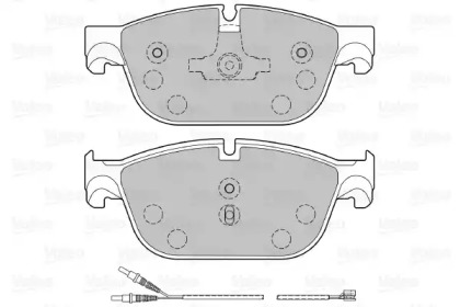 Комплект тормозных колодок (VALEO: 601138)